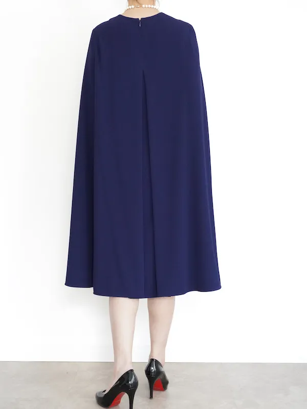UNITED ARROWS（ユナイテッドアローズ） ケープドレス（ネイビー
