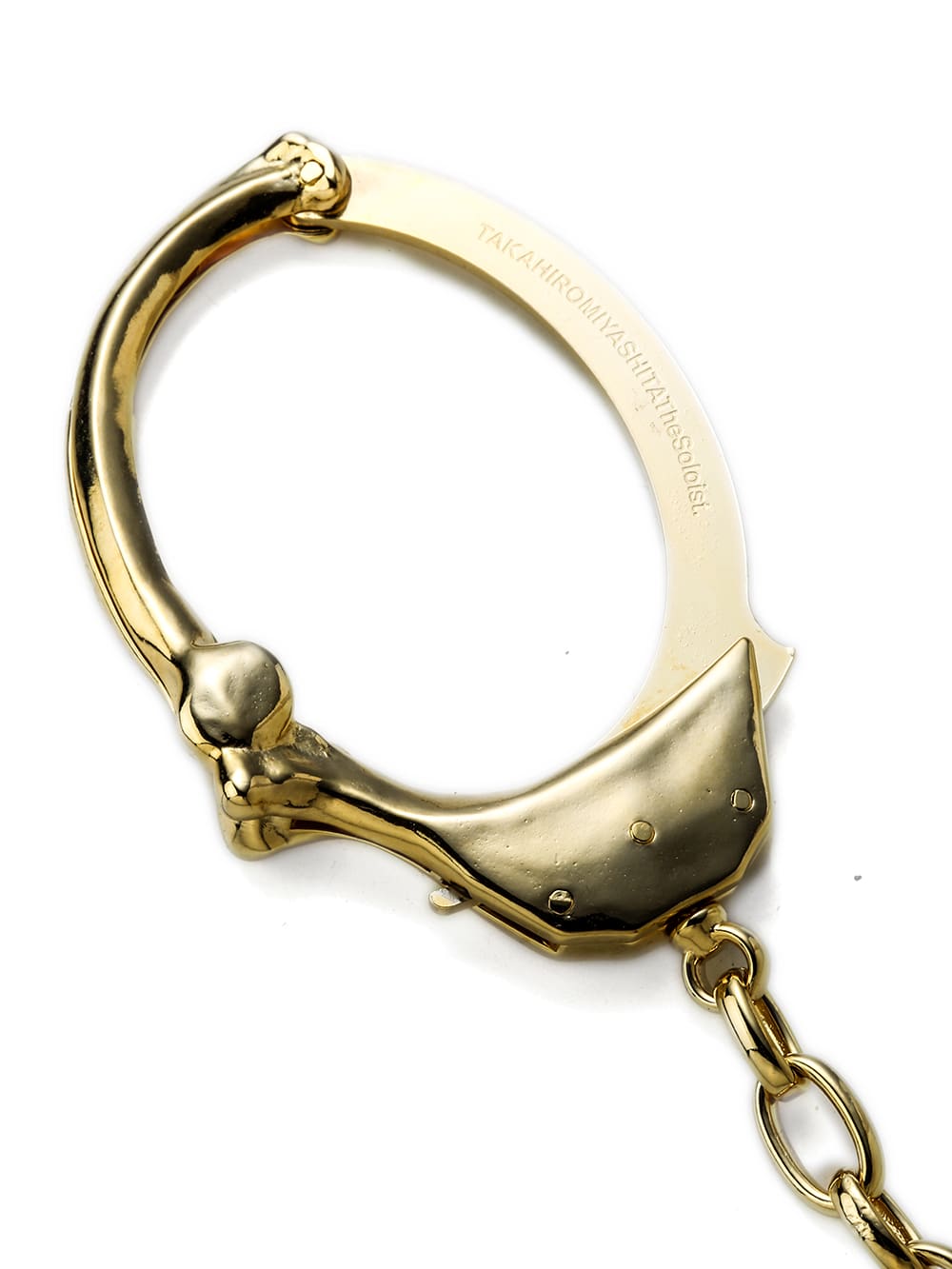 sa.0025SS23_gold Bone shaped hand cuff bracelet-L- judb 2023SS