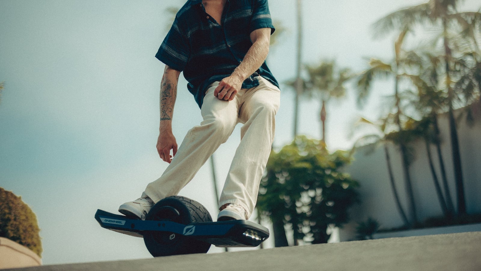 This one-wheel electric board has a 17–24-mile range