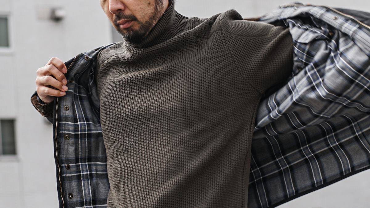 PADDED WAFFLE COTTON TURTLE KNIT - THE PRIVATE NOTE