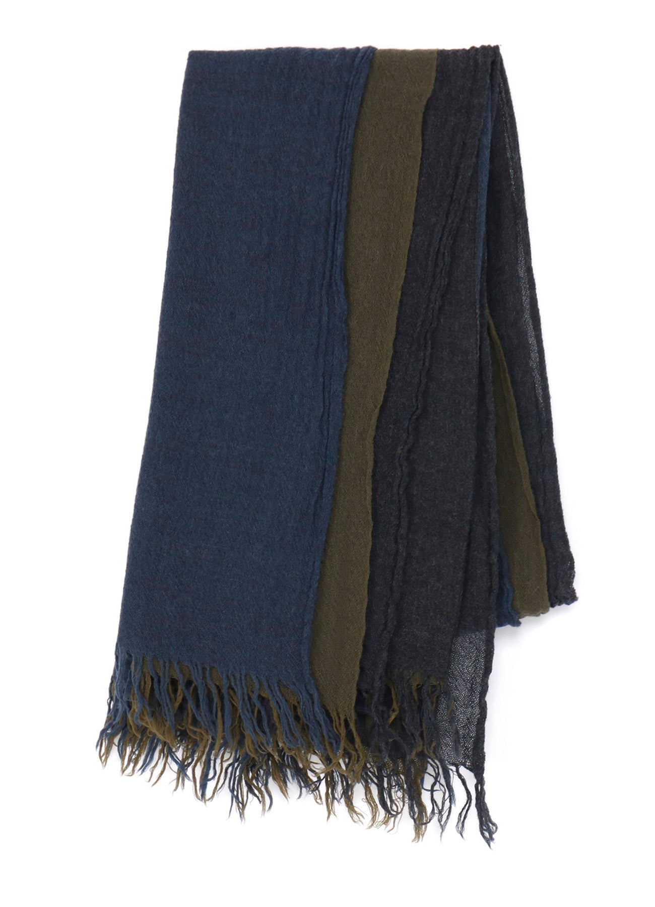THREE-LAYERED WOOL SCARF – THE SHOP YOHJI YAMAMOTO