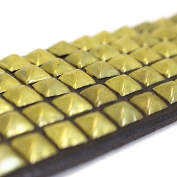 HTC(Hollywood Trading Company) #14 5 row Pyramid Brass Studs Belt