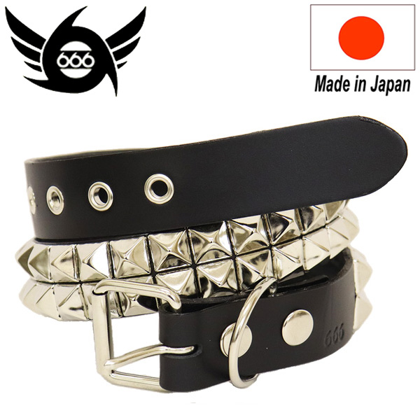 正規取扱店 666 Studded Gear スタッデッドギア 2連ピラミッドスタッズ