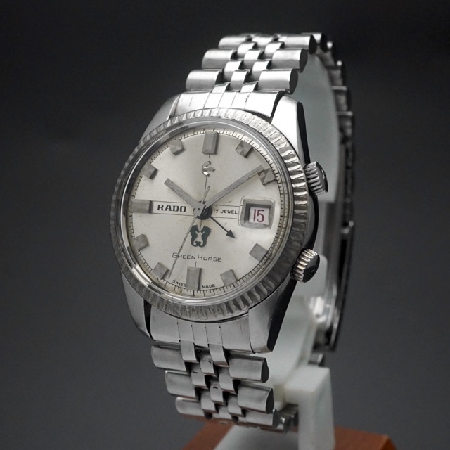 ラドー グリーンホース アラーム シルバーダイアル | アンティーク時計
