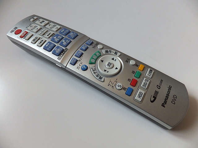 パナソニック製DVDレコーダーDMR-XP12リモコン修理