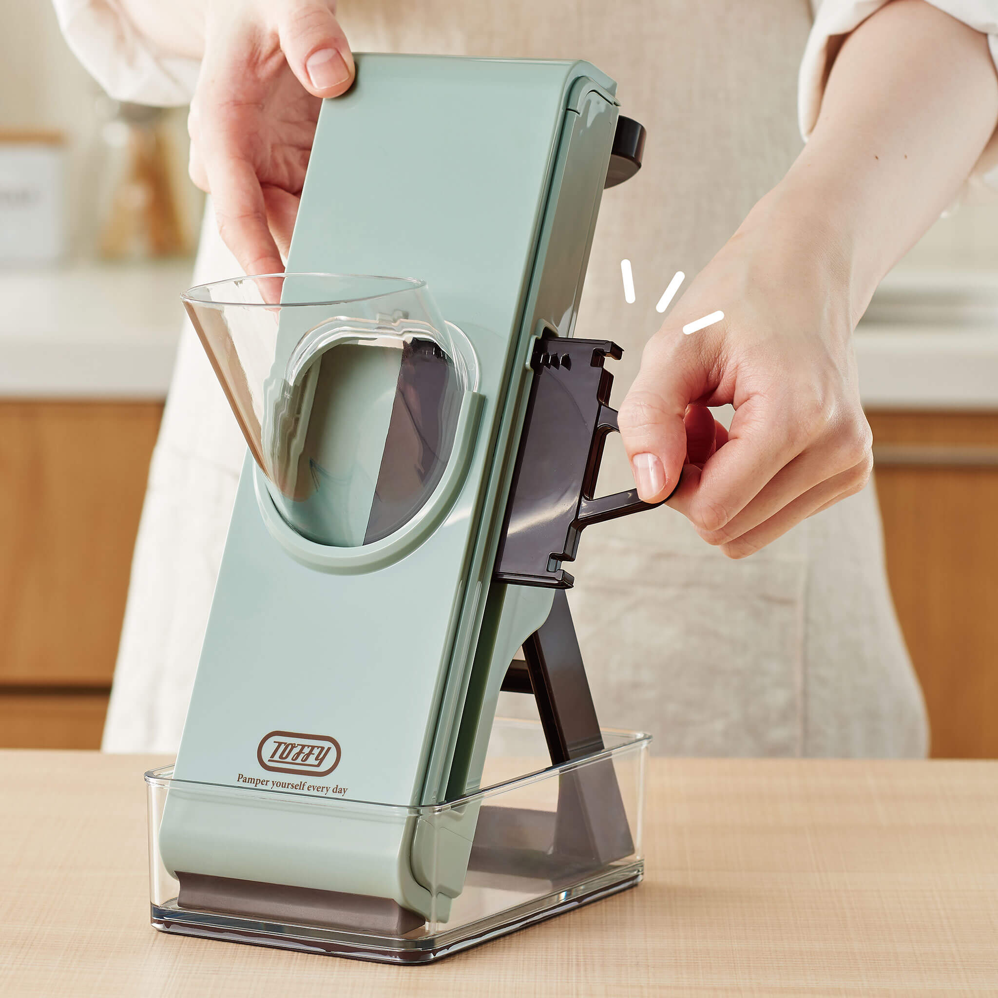 Toffy セーフティープッシュスライサー ｜ Toffy公式オンラインショップ