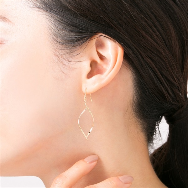 K18イエローゴールド ピアス | 141621153003 | 【公式】EAU DOUCE4