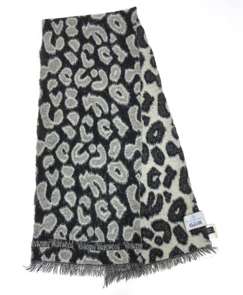 Vivienne Westwood MAN レオパード柄マフラー ヴィヴィアンウエスト