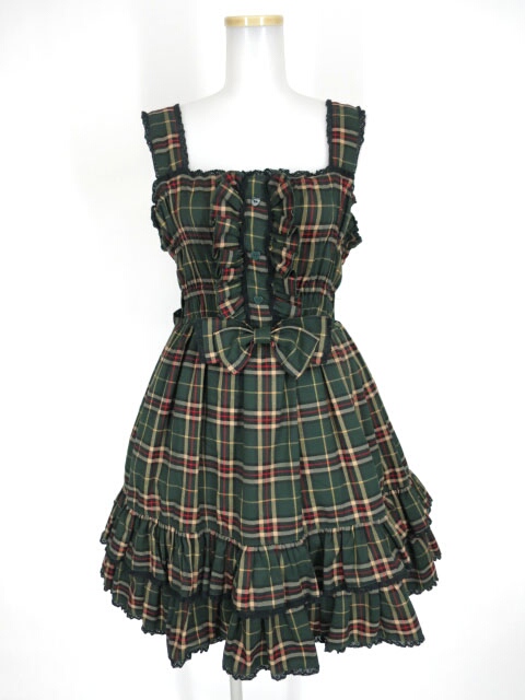 メタモルフォーゼ チェック柄JSK ブルマ付き ロリータ ロリィタパンク