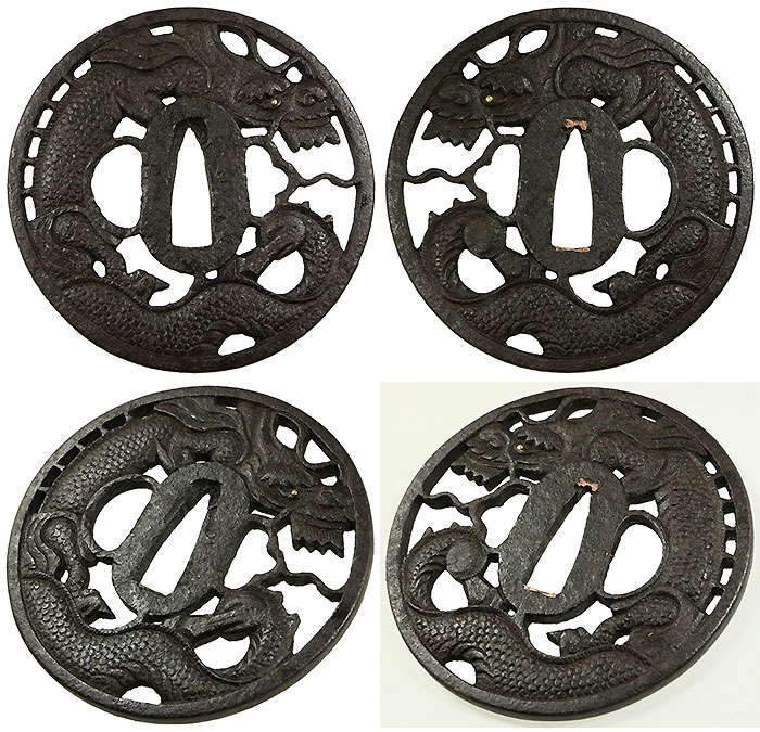 日本刀の鍔｜龍透し｜日本刀・刀剣販売店・東京【十拳】