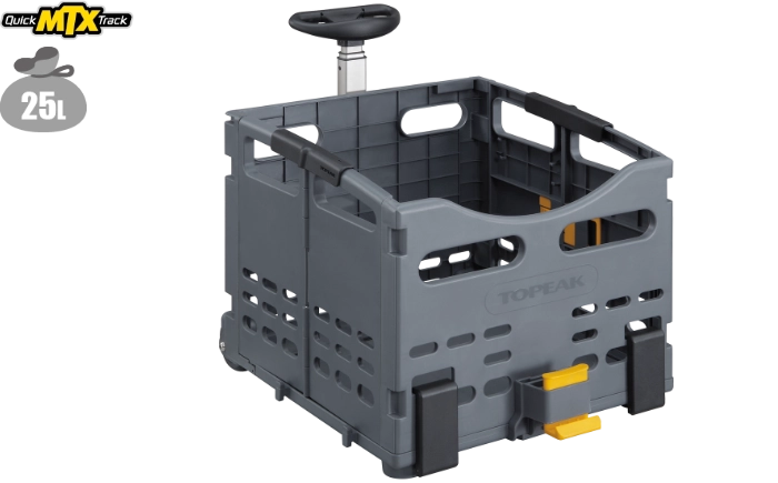 自転車用キャスター付きバスケット｜トピーク - TROLLEYTOTE FOLDING