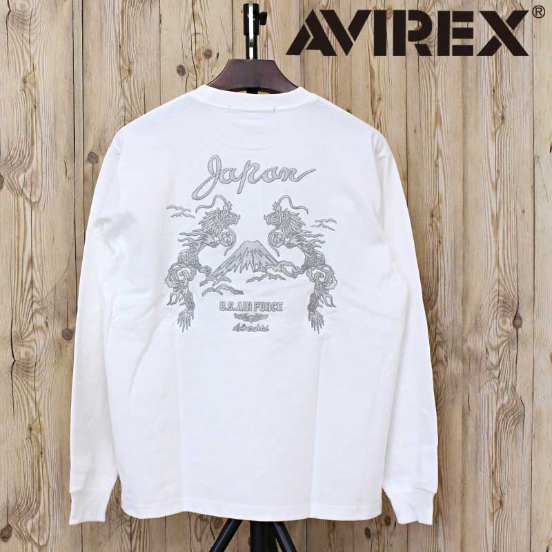 AVIREX アヴィレックス ダブルドラゴン スーベニア 長袖Tシャツ ロング