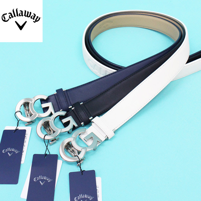 Callaway キャロウェイアパレル メンズ ベルト CGバックルロゴ ゴルフ