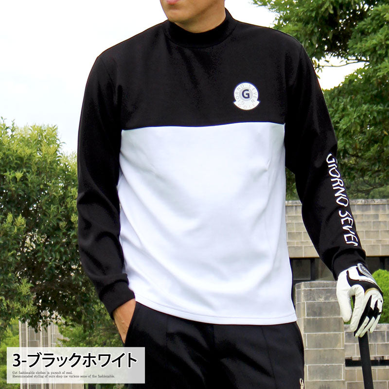 GIORNO SEVEN ジョルノセブン ゴルフウェア メンズ モックネックシャツ