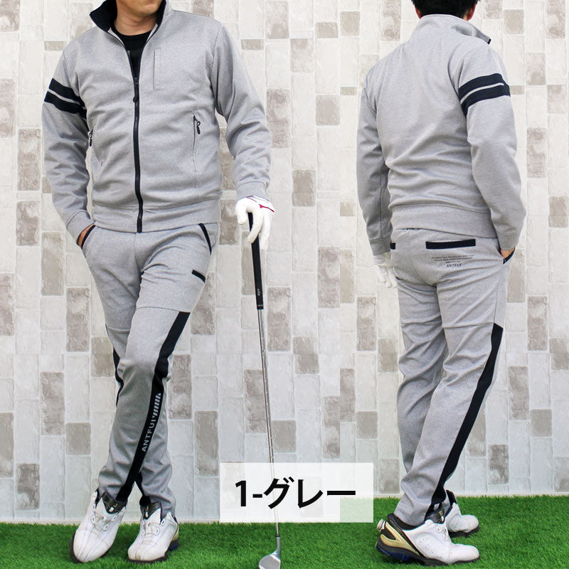 ゴルフウェア セットアップ メンズ 上下セット ジャージ ゴルフパンツ