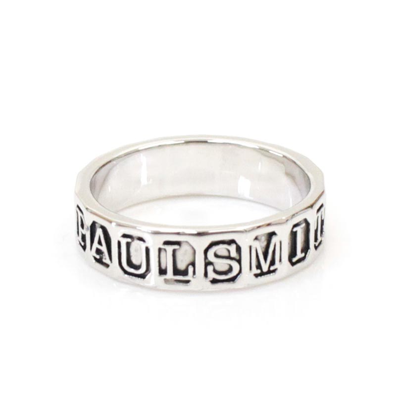 PAUL SMITH ポールスミス リング 指輪 ロゴ 刻印 シルバー