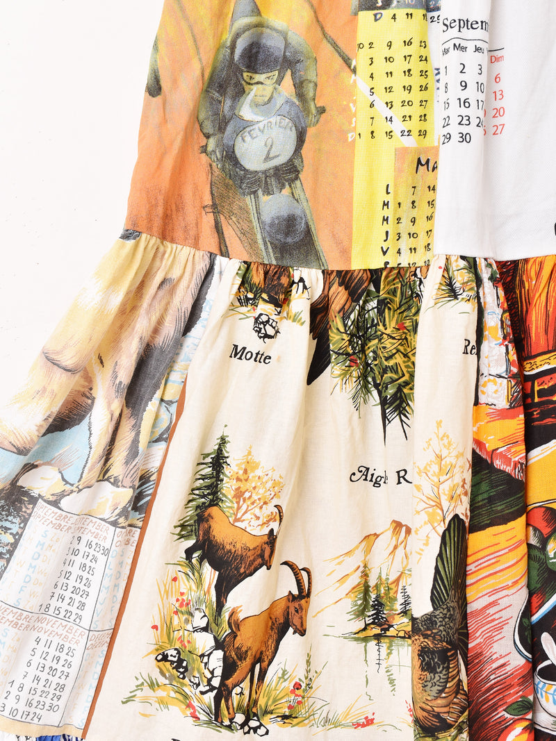 Emerald Motel リメイク パッチワーク カレンダー スカート – 古着屋