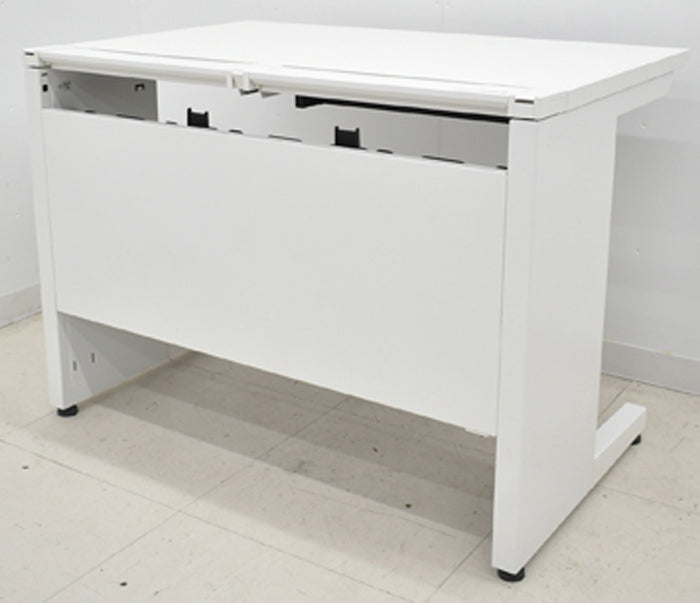 中古】コクヨ iSシリーズ 平デスク 2017年製 引き出し付 W1000