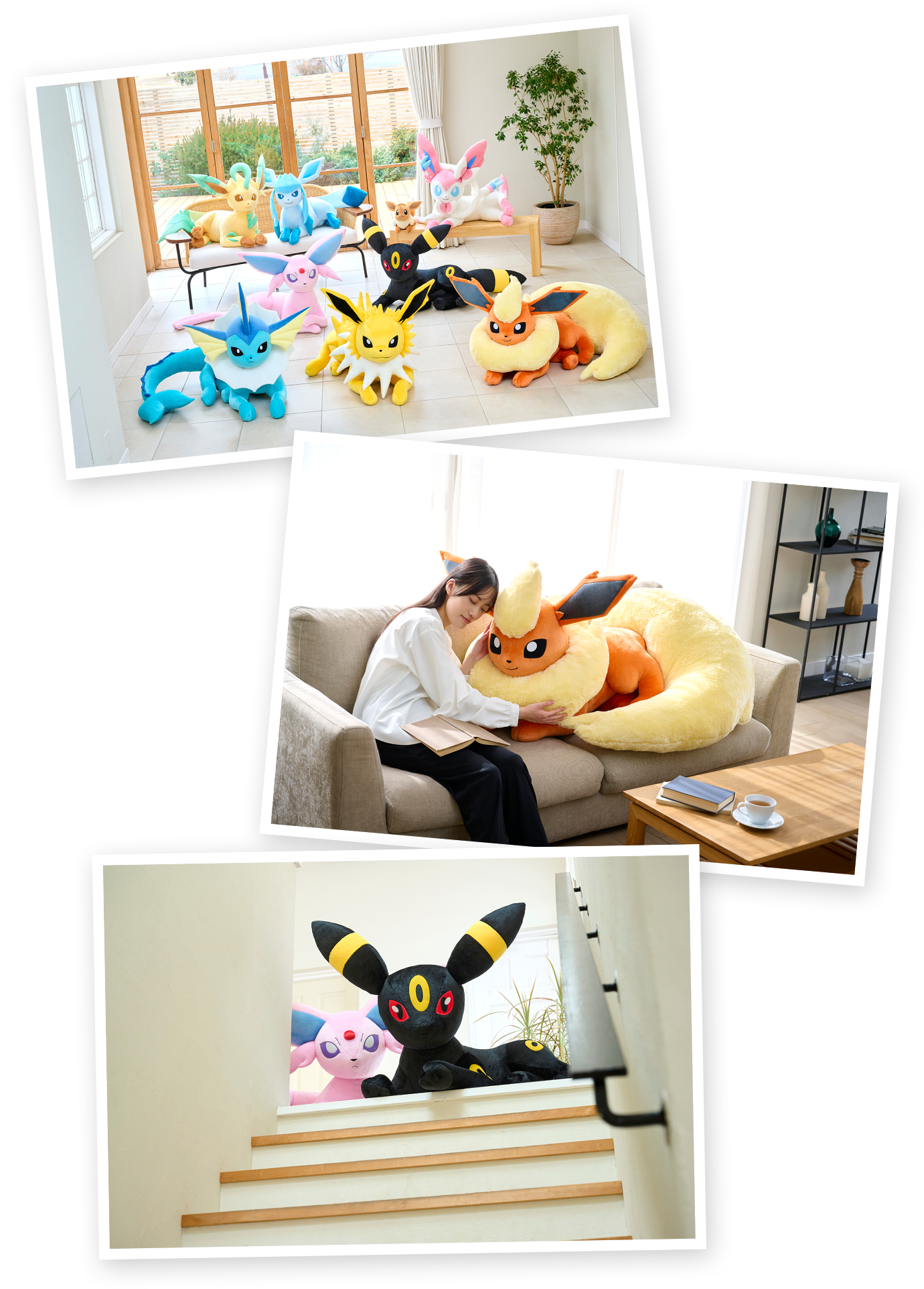 イーブイの進化形たちの等身大ぬいぐるみをご紹介！｜【公式】ポケモン