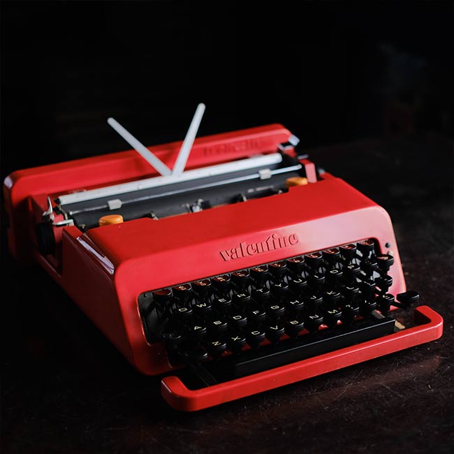 OLIVETTI Valentine S タイプライター インクリボン交換済み – zakka