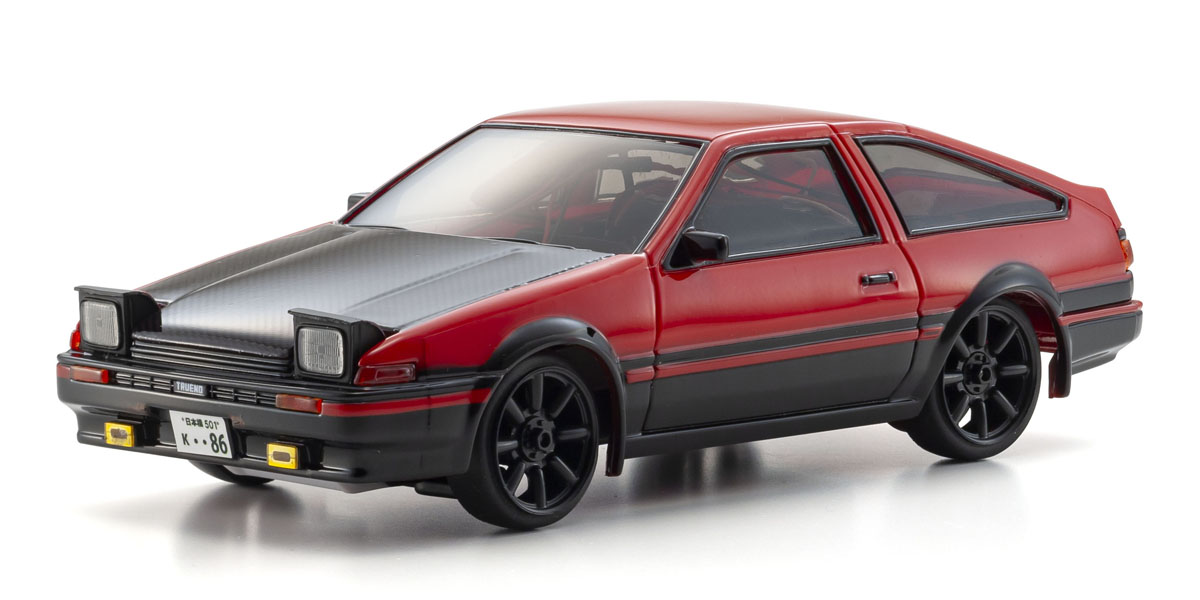 初めてのRCカーに 京商EGG スプリンタートレノ AE86(赤黒ツートン