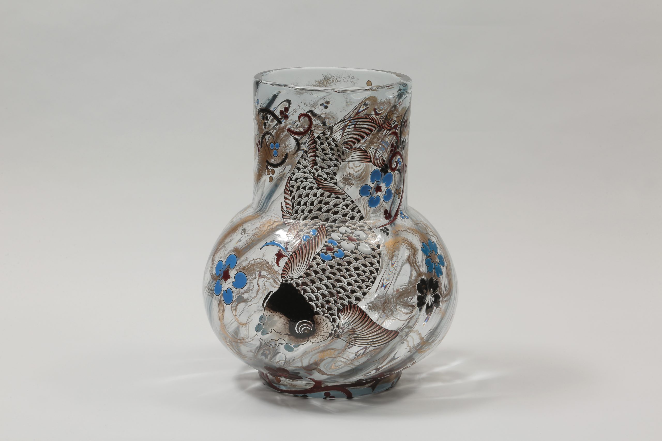 エミール・ガレ 花瓶GALLE エミール・ガレ「桜文花瓶」《アンティック