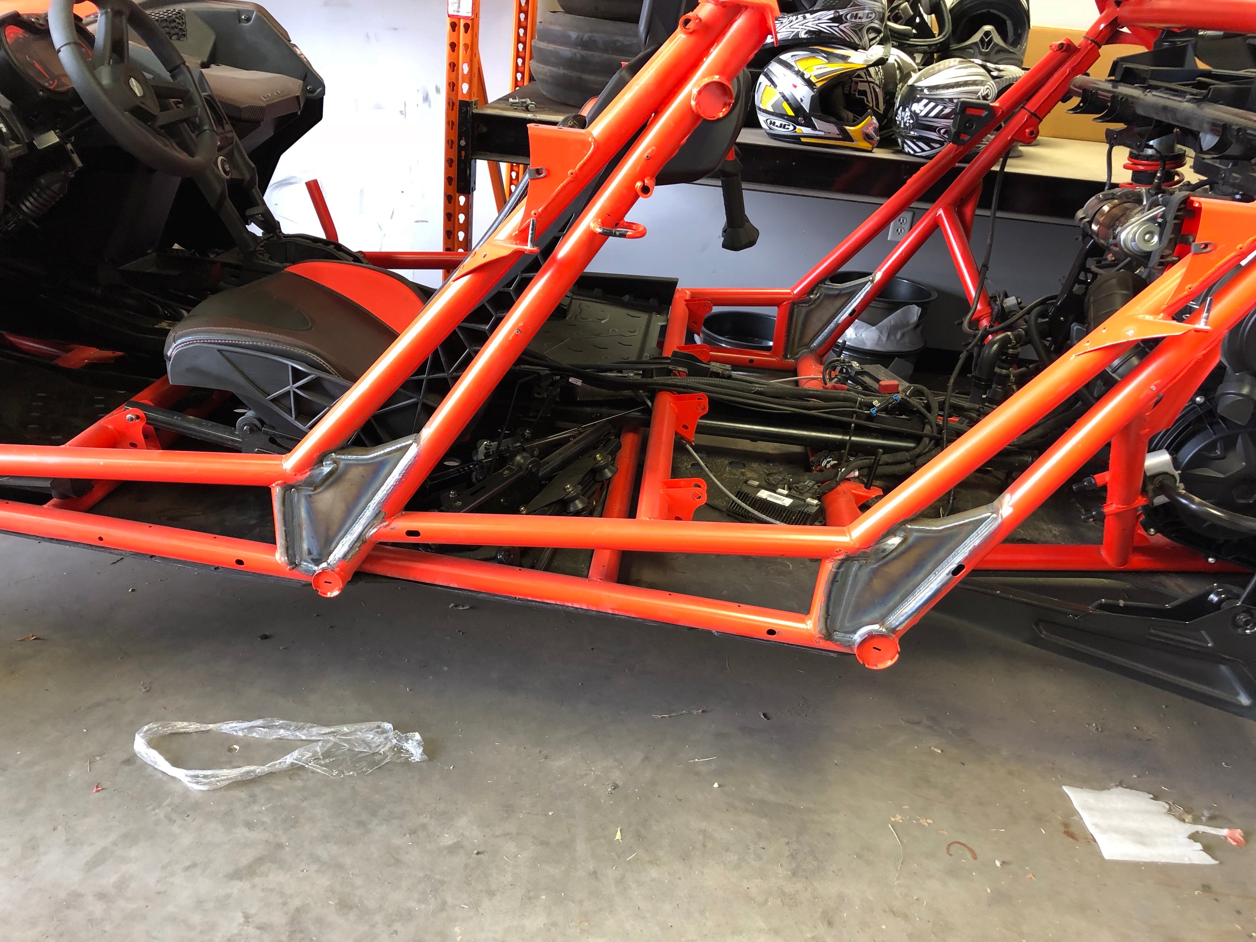 Can Am X3 MAX Weld in frame gussets | TMWOFFROAD