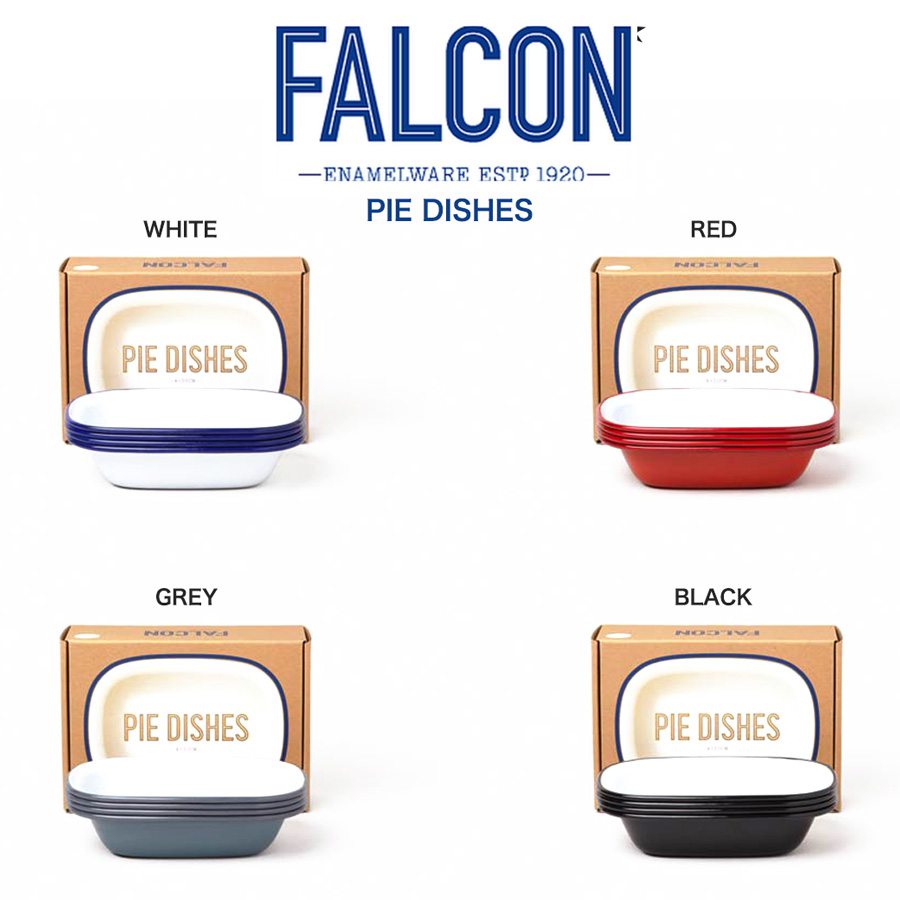 楽天市場】FALCON ファルコン ホーロー PIE DISHES パイディッシュ 4枚