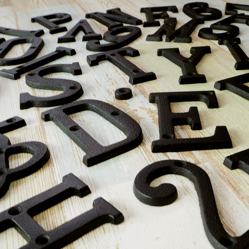 楽天市場】アイアン雑貨/アイアン アルファベット 切り文字 [0〜9