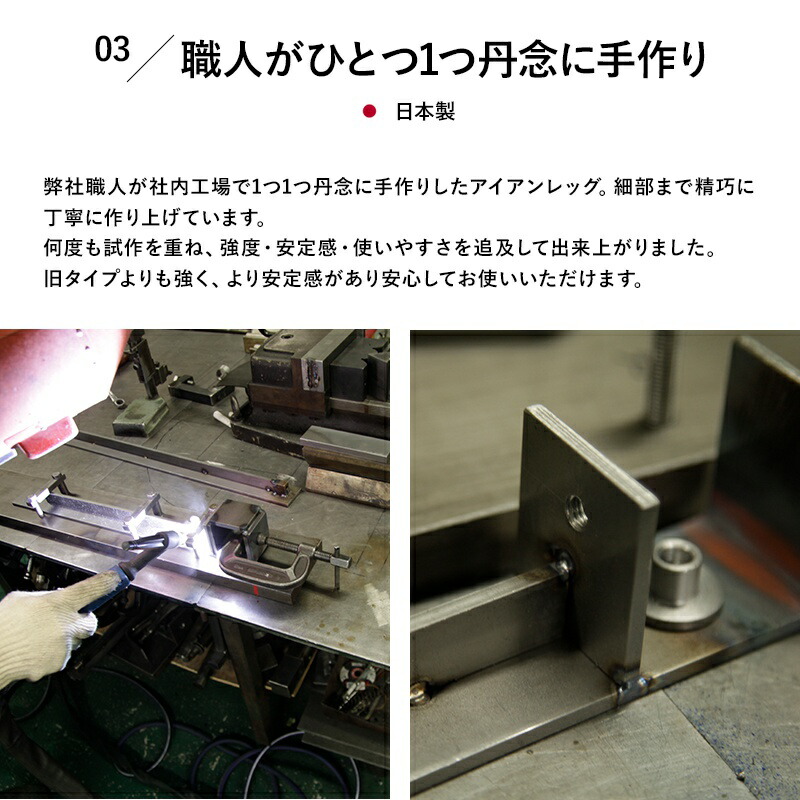 楽天市場】[全品10％OFF×25日限定クーポン]クランプ鉄脚 テーブルの脚