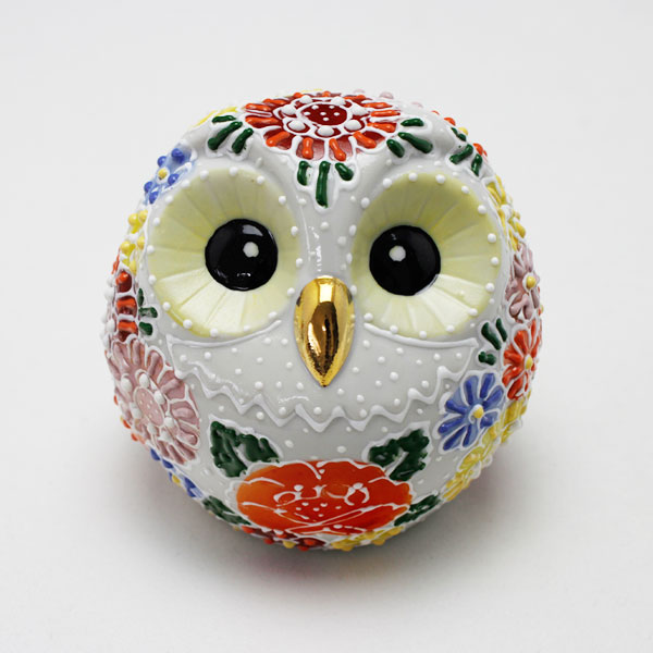 楽天市場】ふくろう 2号(高さ約7cm) 九谷焼 盛花詰 福来朗(ふくろう) 4