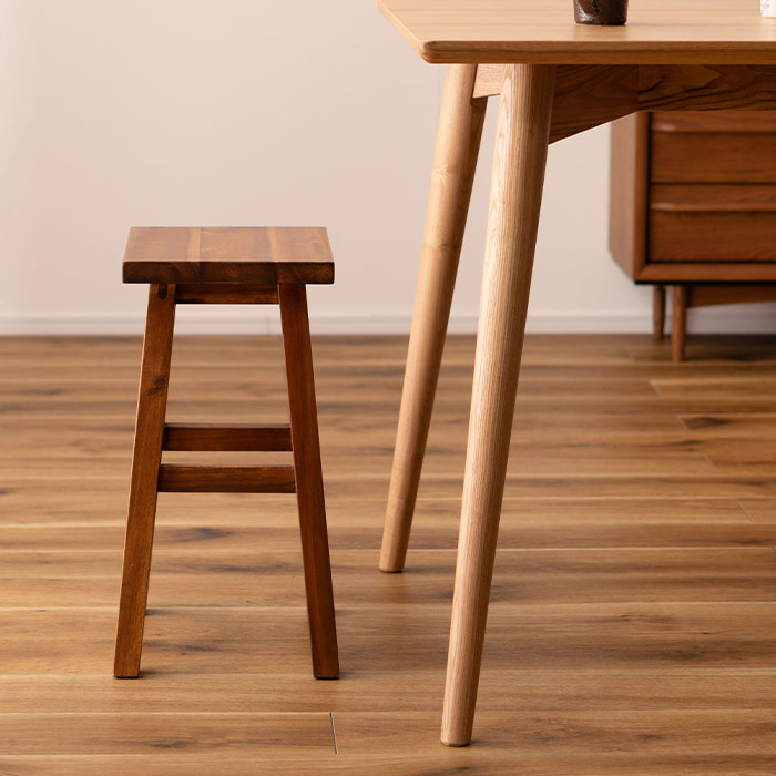 楽天市場】[レビュー特典]木製 スツール アカシア無垢材 四角形 長方形