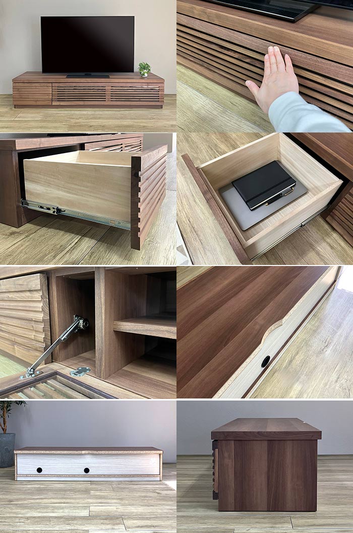 楽天市場】テレビ台 幅180cm / 200cm オイル仕上げ 2色 ウォールナット