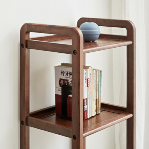 楽天市場】オープンラック オーク材 シェルフ 棚 無垢材 収納棚 天然木