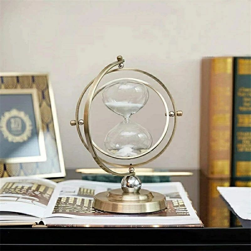 楽天市場】砂時計 置物 オブジェ 置き物 回転できる インテリア 合金+