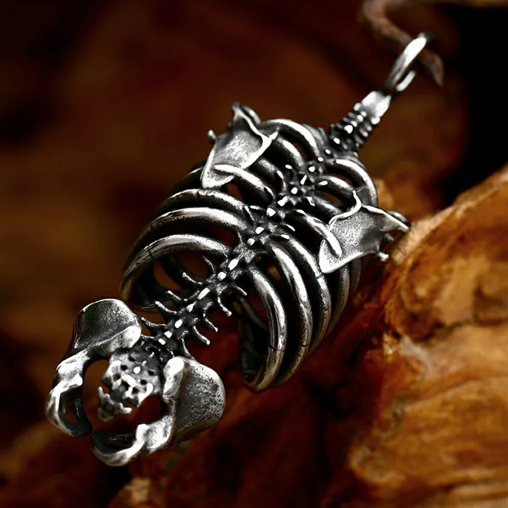 楽天市場】[ サージカルステンレス316L] 骨の標本 ペンダントトップ 1