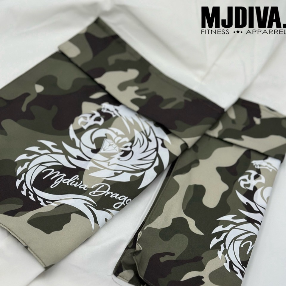 楽天市場】【送料無料】男女兼用ホワイト×迷彩ワイドドラゴンパンツ