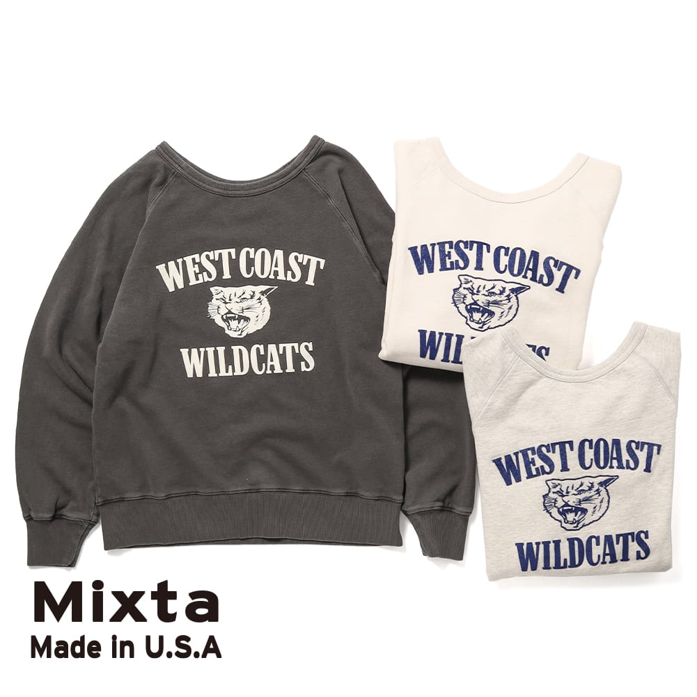 楽天市場】【返品交換送料無料】Mixta(ミクスタ)/WILDCATS CREW SWEAT