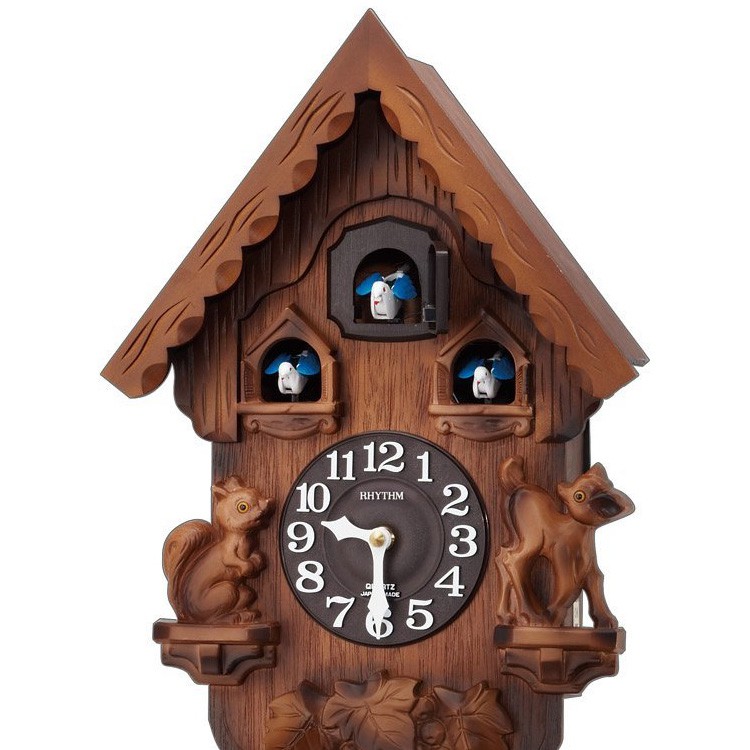 楽天市場】鳩時計 リズム時計 カッコーパンキーR 4MJ221RH06【カッコー