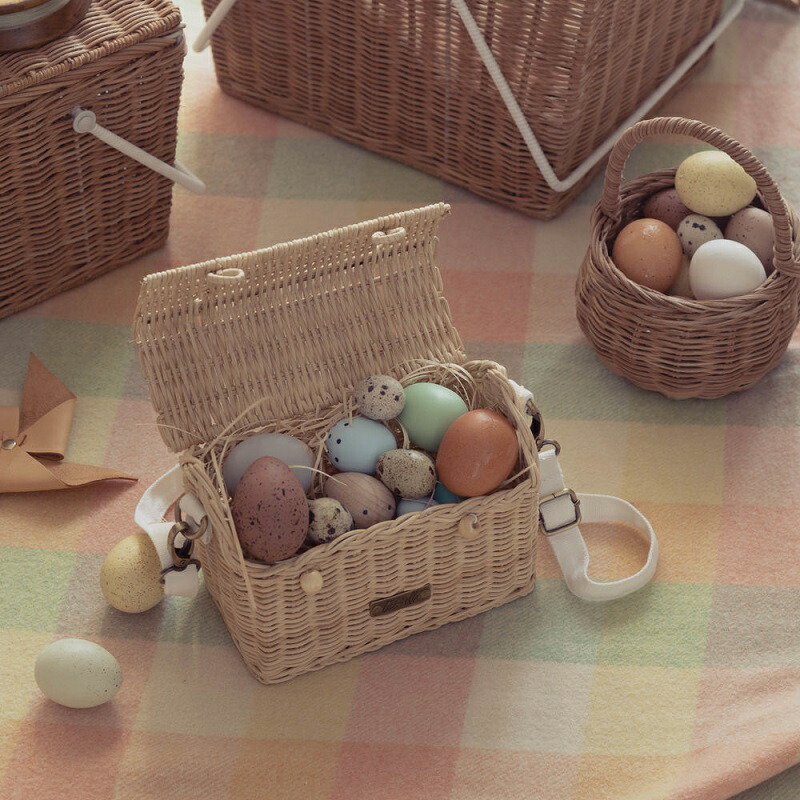 楽天市場】【送料無料】 Olli Ella（オリエラ） CASA BAG STRAW お家型