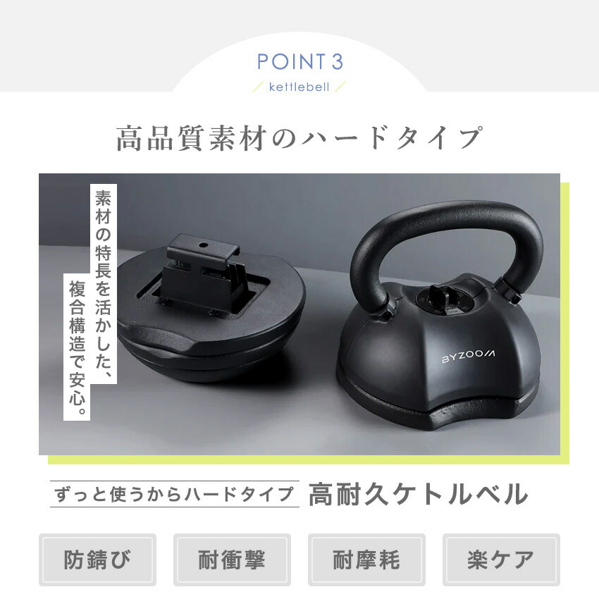 楽天市場】【10%OFFクーポン！お買い物マラソン限定】可変式ケトルベル