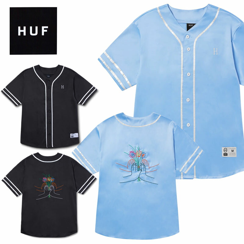 楽天市場】ハフ HUF COMMUNITY HAND BASEBALL JERSEY ベースボール