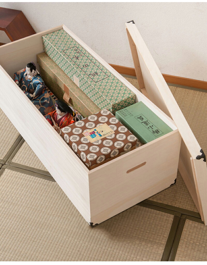 楽天市場】総桐雛人形収納ケース1段 ロングタイプ 押入れや