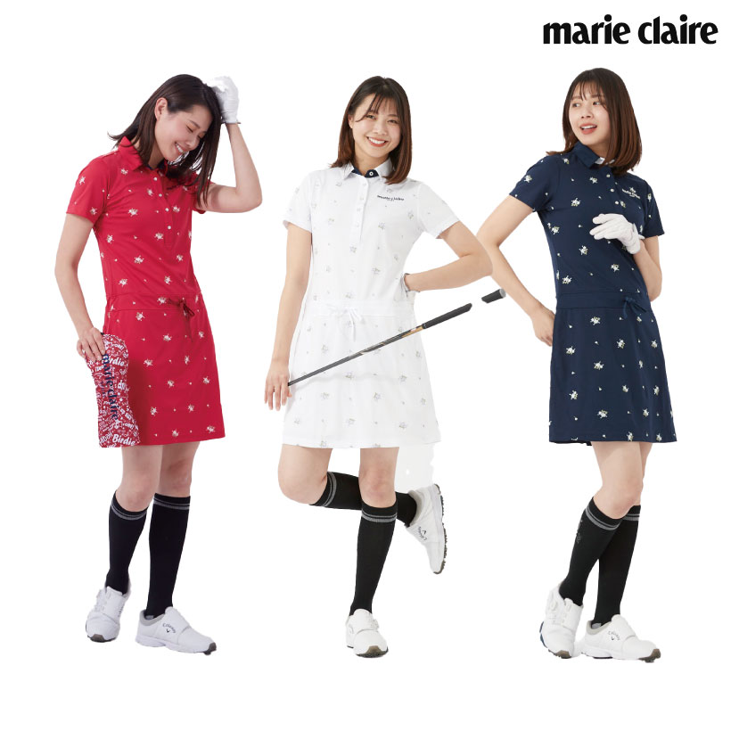 楽天市場】レディース marie claire マリ・クレール ワンピース ゴルフ