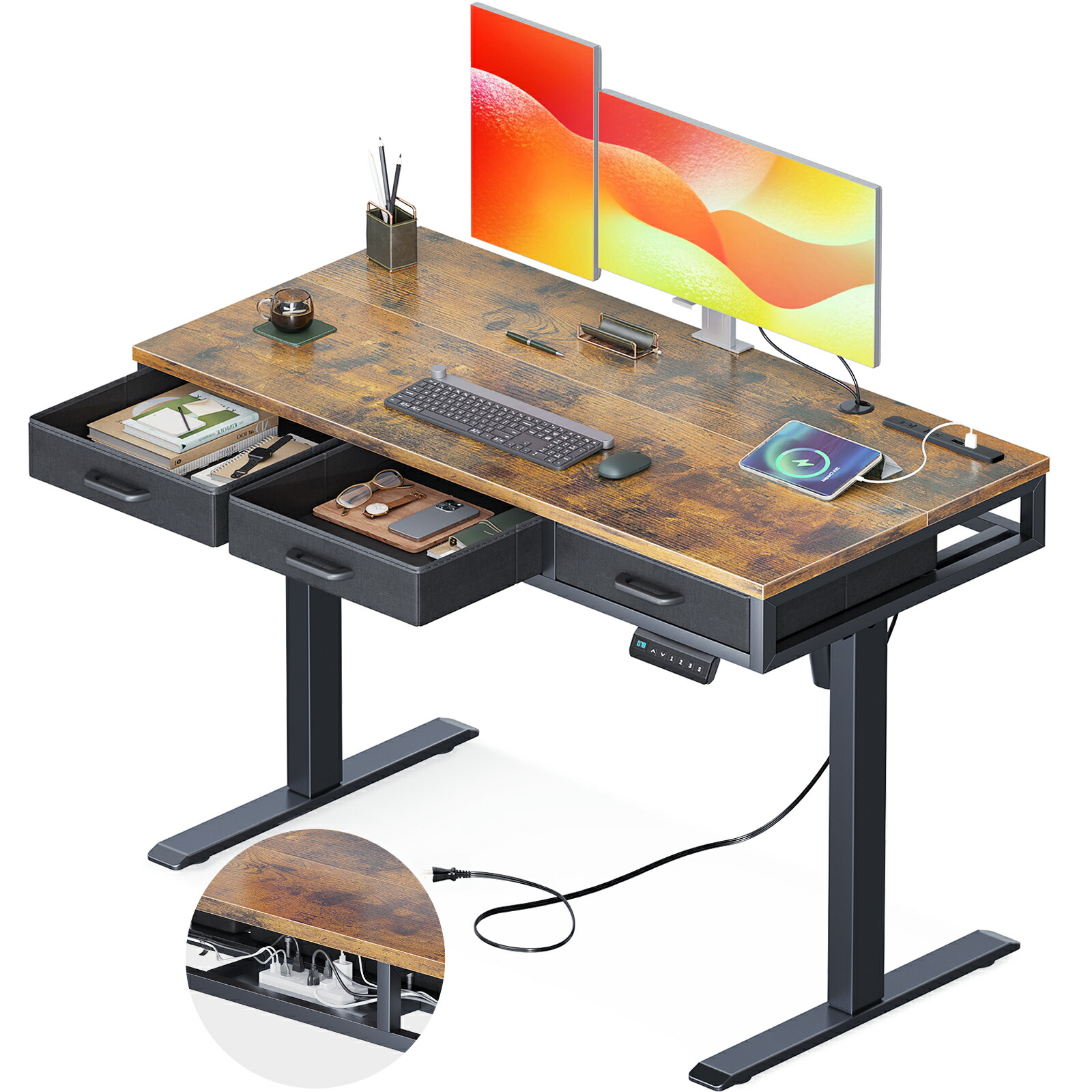 楽天市場】＼／送料無料 昇降デスク 電動 昇降式デスク 幅120 デスク