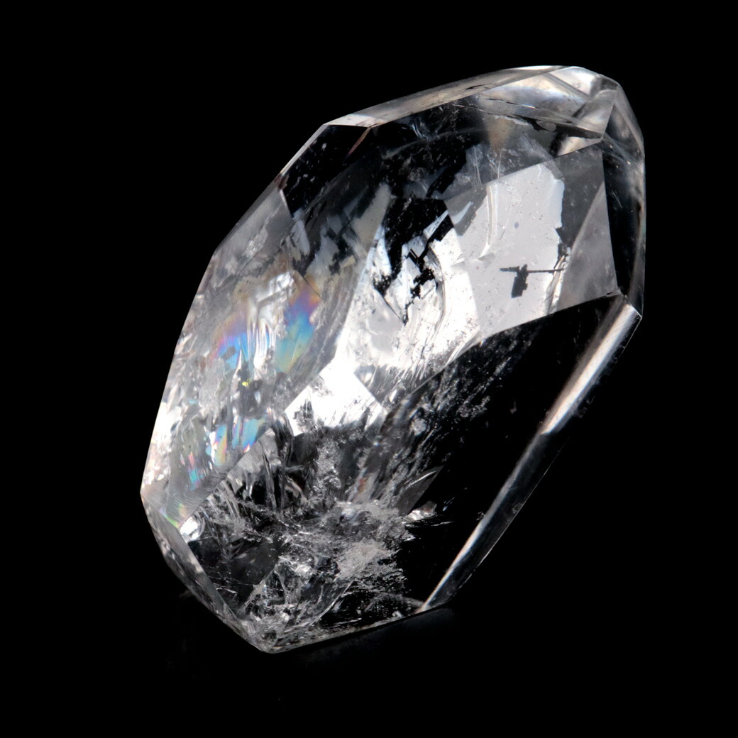 楽天市場】アイリスクォーツ 虹入り 原石 43g 全面磨き 研磨