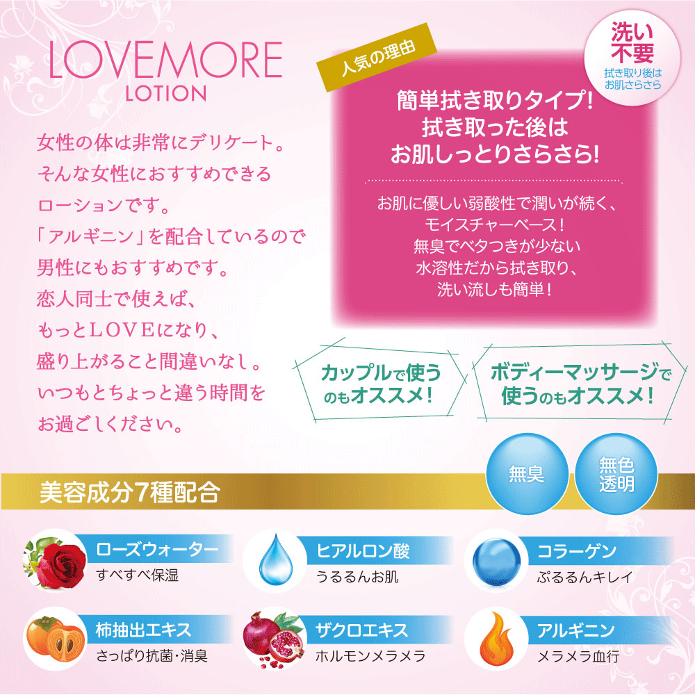 楽天市場】ラブモアローション 170ml 無臭・無着色 ローション 女性用