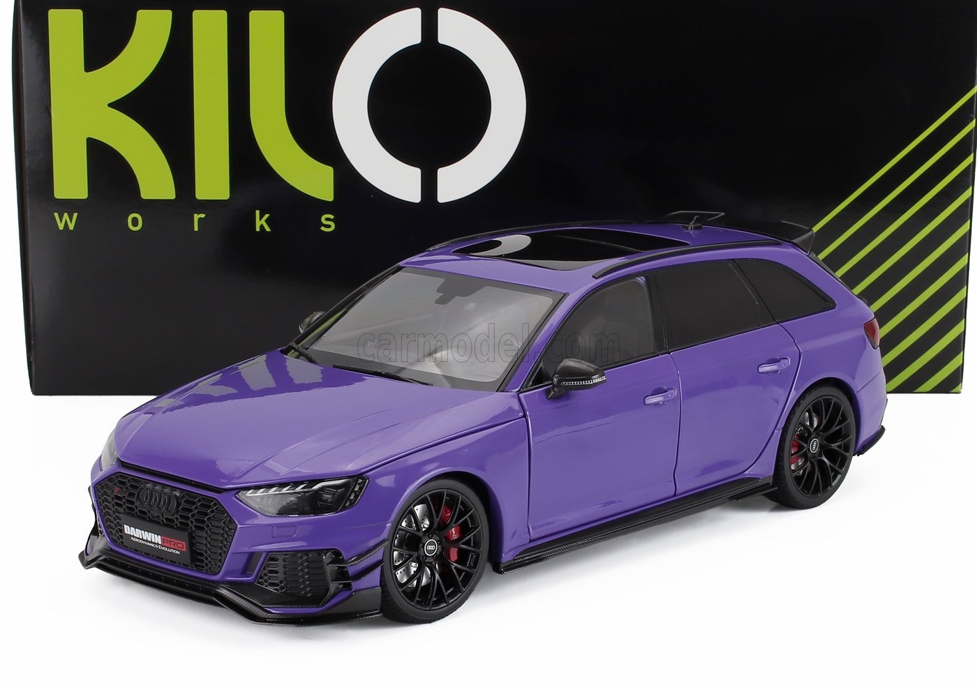 Kilo Works Audi RS4 ミニカー パープル Kilo Works Audi RS4 ミニカー