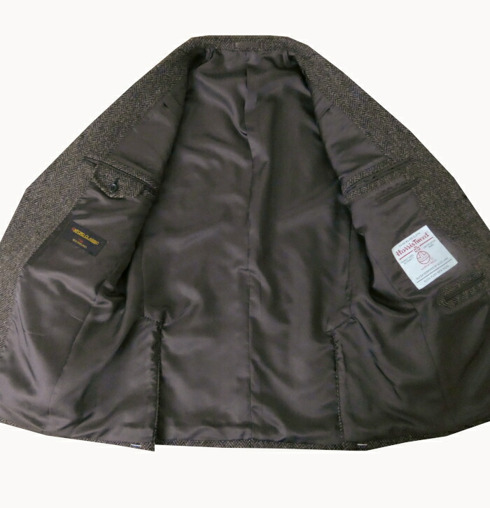 楽天市場】ハリスツイード ジャケット メンズ 秋冬 2つボタン