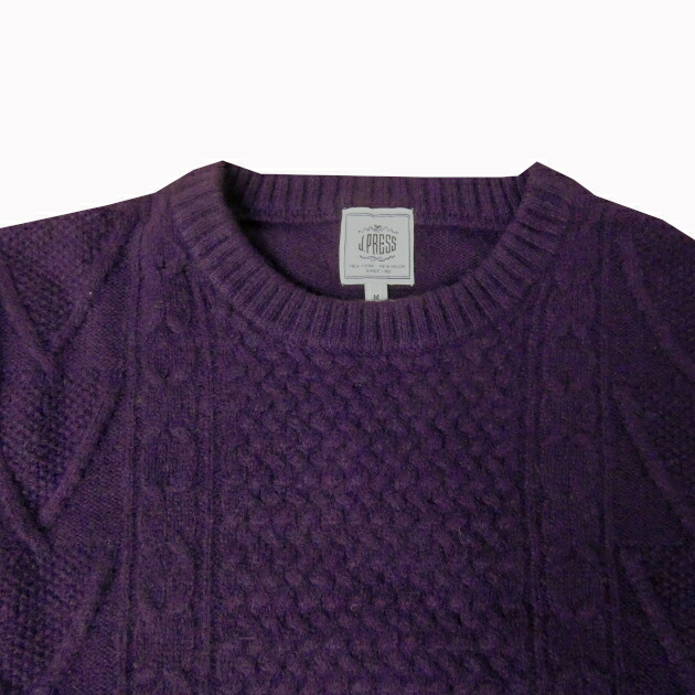 楽天市場】ジェイプレス (J.PRESS) 秋冬春 ケーブルクルーネック